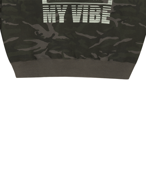 RL EYELET ONE SHOULDER SWEATSHIRT(CAMO)