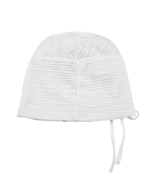 RL EYELET STRING BEANIE(WHITE)