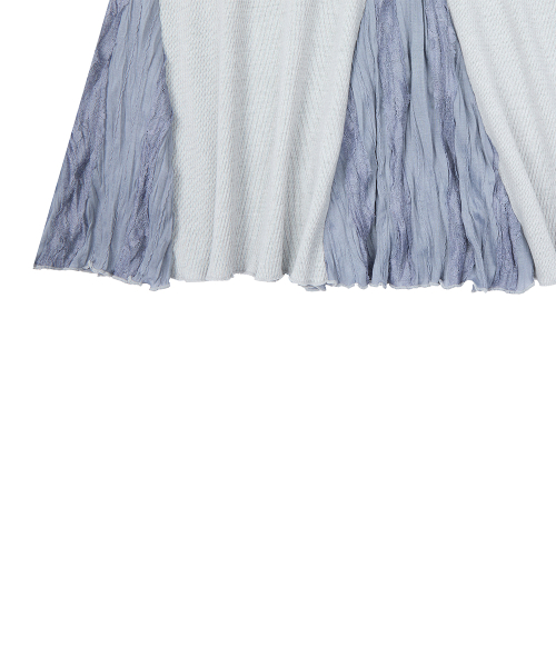 RL FOLDING LONG SKIRT(GRAY)