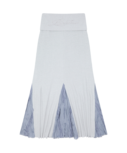 RL FOLDING LONG SKIRT(GRAY)