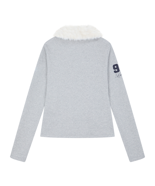 RL FUR COLLAR SLEEVE(GRAY)