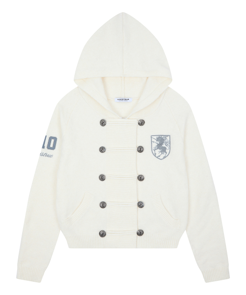 RL HORSE 910 KNIT ZIP UP(IVORY)