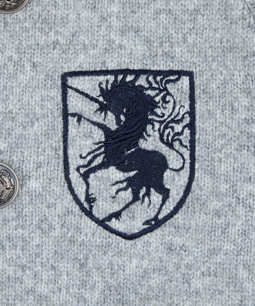 RL HORSE 910 KNIT ZIP UP(GRAY)