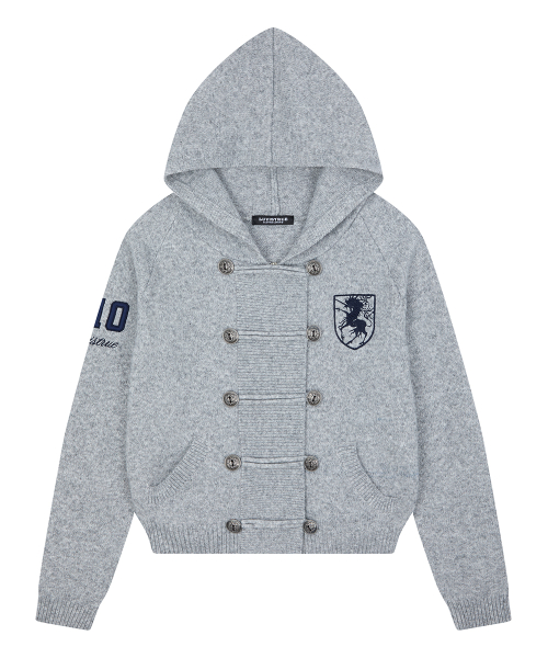 RL HORSE 910 KNIT ZIP UP(GRAY)