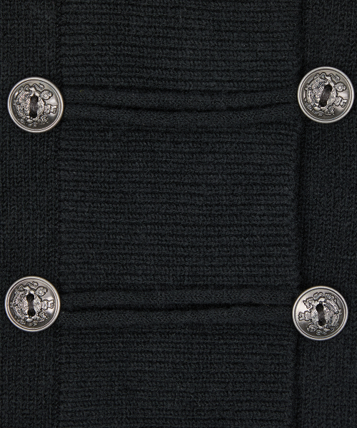 RL HORSE 910 KNIT ZIP UP(BLACK)