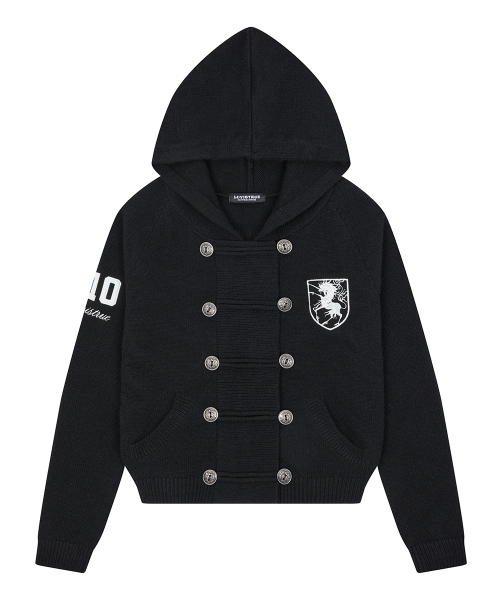 RL HORSE 910 KNIT ZIP UP(BLACK)