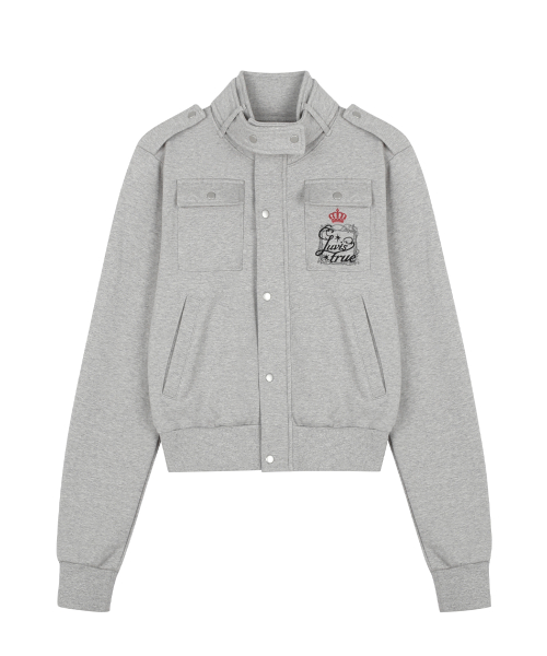 RL LAYERED ANGEL TRAINING ZIP UP(GRAY)