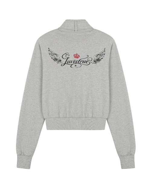 RL LAYERED ANGEL TRAINING ZIP UP(GRAY)