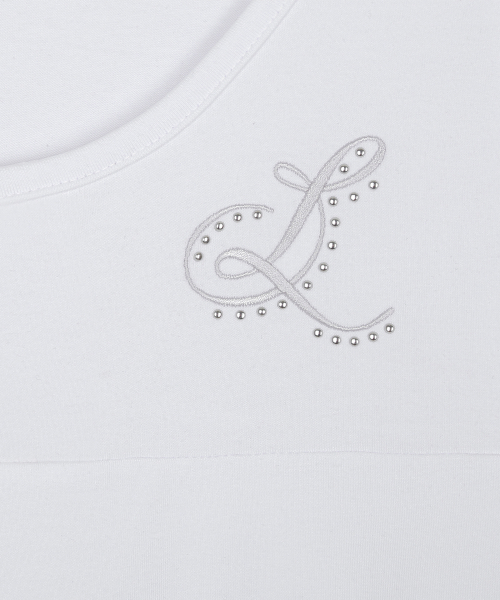 RL LAYERED LACE TEE(WHITE)