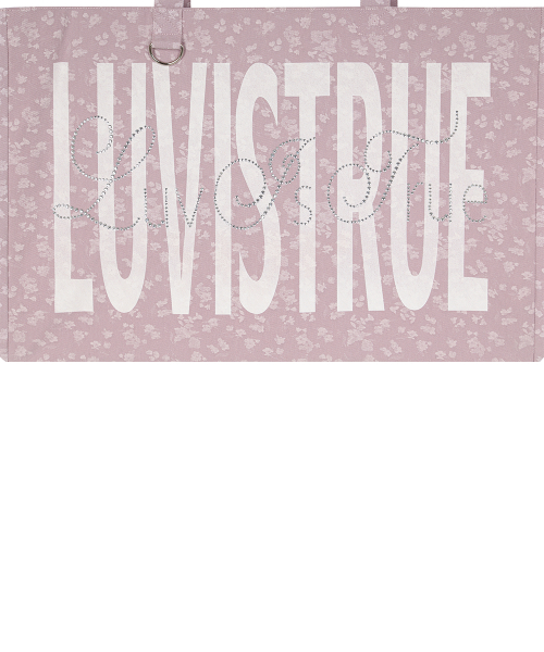 RL LETTERING TOTE BAG(INDIE PINK)