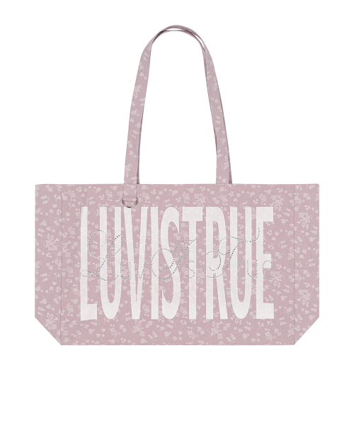RL LETTERING TOTE BAG(INDIE PINK)