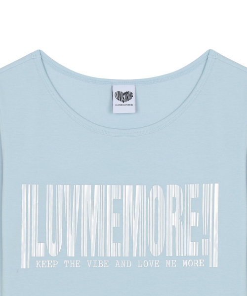 RL LUVMEMORE SHIRRING TEE(MINT)
