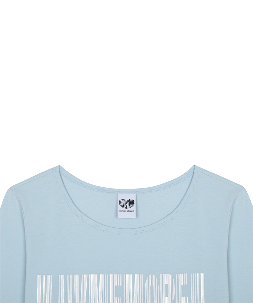 RL LUVMEMORE SHIRRING TEE(MINT)