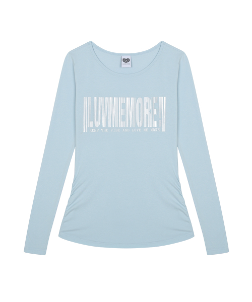 RL LUVMEMORE SHIRRING TEE(MINT)