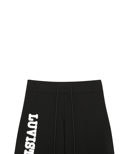 RL PATCH BOOTCUT PANTS(BLACK)