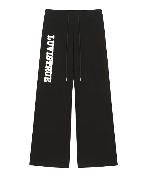 RL PATCH BOOTCUT PANTS(BLACK)