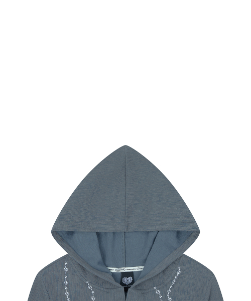 RL ROSARY HOOD T-SHIRT(CHARCOAL)