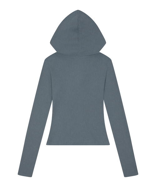 RL ROSARY HOOD T-SHIRT(CHARCOAL)