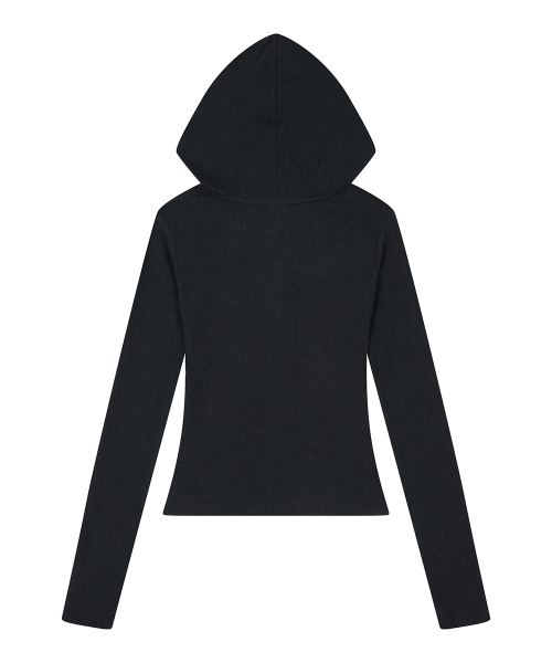 RL ROSARY HOOD T-SHIRT(BLACK)