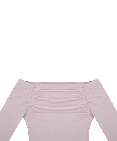 RL SHIRRING SLEEVE(PINK)