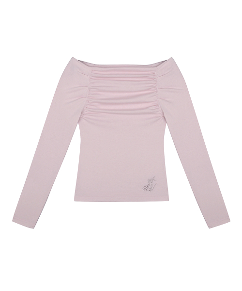 RL SHIRRING SLEEVE(PINK)