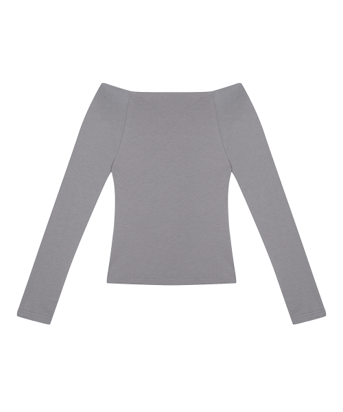 RL SHIRRING SLEEVE(CHARCOAL)