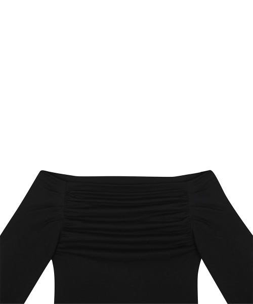 RL SHIRRING SLEEVE(BLACK)