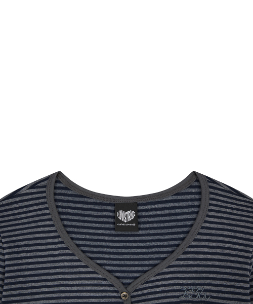 BASIC ILOVEU SLEEVE TEE(NAVY)