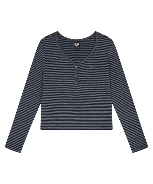 BASIC ILOVEU SLEEVE TEE(NAVY)