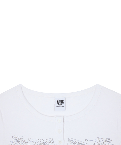 RL DOUBLE GUN LONG SLEEVE(WHITE)