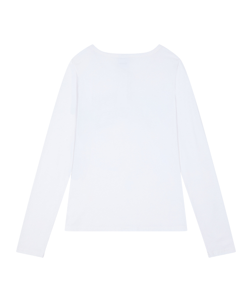 RL DOUBLE GUN LONG SLEEVE(WHITE)