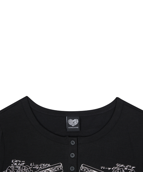 RL DOUBLE GUN LONG SLEEVE(BLACK)