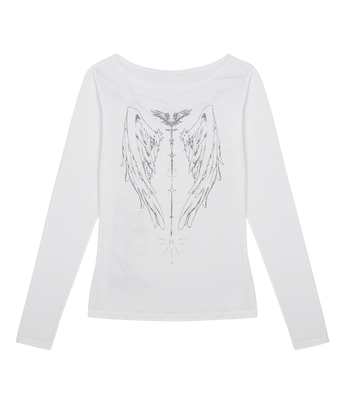 RL WING LONG SLEEVE(WHITE)