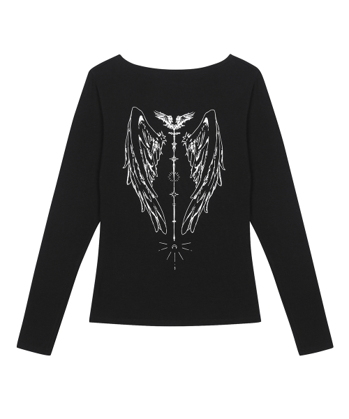 RL WING LONG SLEEVE(BLACK)
