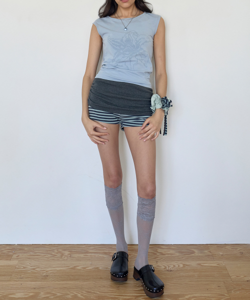 Back Tied Top (BLUE)