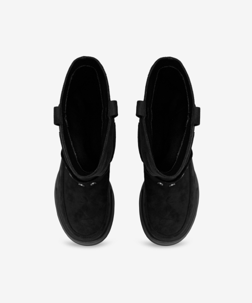 3300 SLOUCHY Platform Suede Boots Black OZPUGA393B