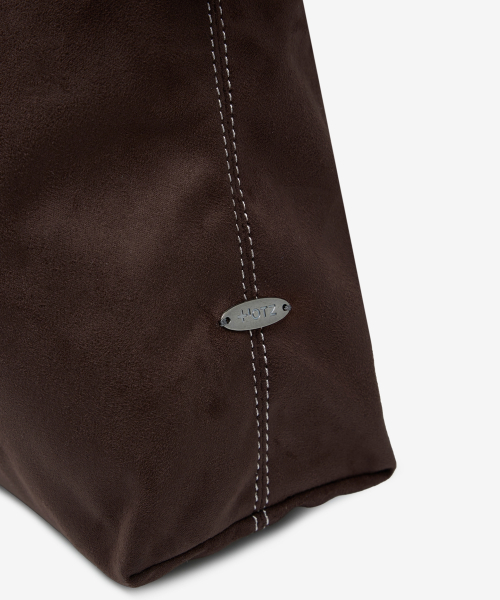 Western Big Suede Hobo Shoulder Bags Brown OZBGGA302N