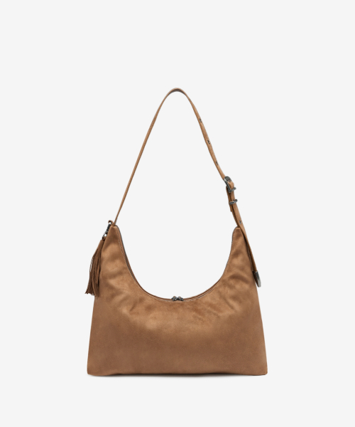 Western Big Suede Hobo Shoulder Bags Camel OZBGGA302C