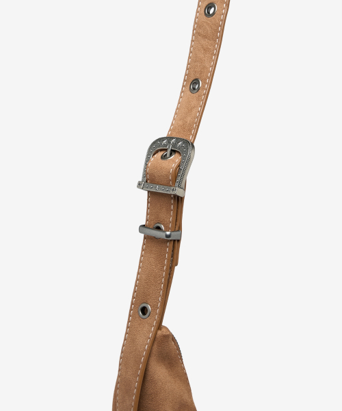Western Big Suede Hobo Shoulder Bags Camel OZBGGA302C