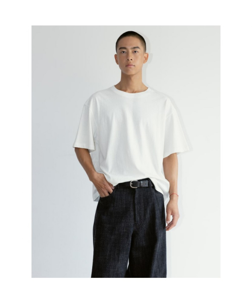 [Unisex] Cotton Crop TShirt White (TA6742U041)