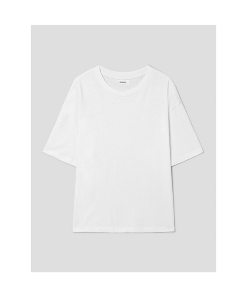 [Unisex] Cotton Crop TShirt White (TA6742U041)