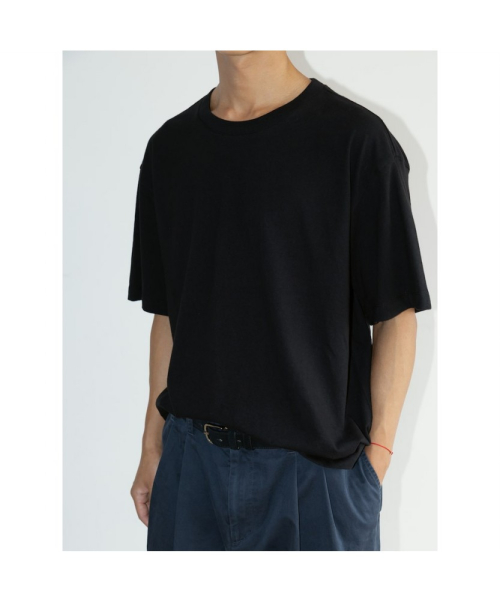 [Unisex] Cotton Crop TShirt Black (TA6742U045)