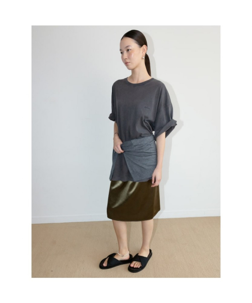 [Unisex] Aperture Logo Dyeing TShirt Ash (TA6742U034)