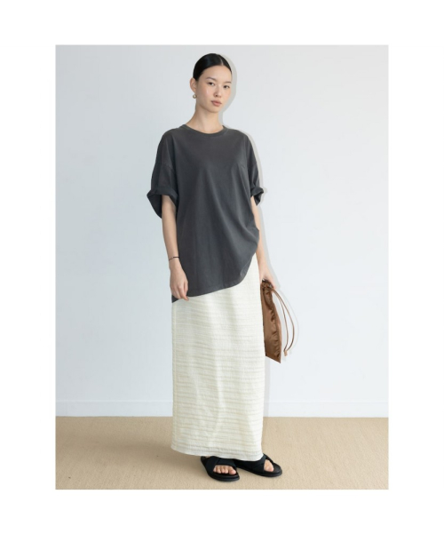 [Unisex] Aperture Logo Dyeing TShirt Ash (TA6742U034)