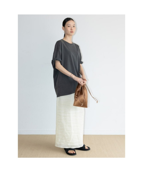 [Unisex] Aperture Logo Dyeing TShirt Ash (TA6742U034)