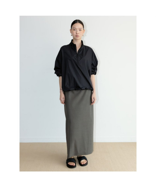 Nylon Quarter ZipUp Black (TA6764U035)
