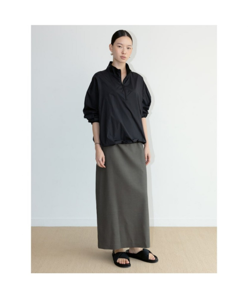 Nylon Quarter ZipUp Black (TA6764U035)