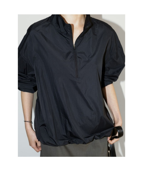 Nylon Quarter ZipUp Black (TA6764U035)