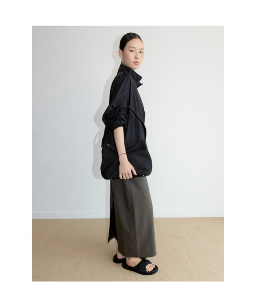 Nylon Quarter ZipUp Black (TA6764U035)