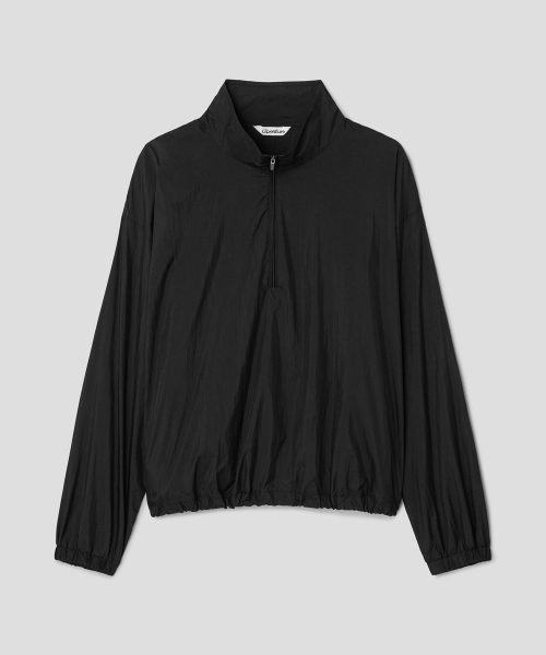 Nylon Quarter ZipUp Black (TA6764U035)